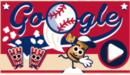 google doodle baseball