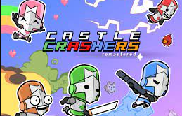 4 characters from the game Castle crashers for Melon Playground